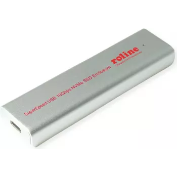M.2 SSD ārējais korpuss ROLINE 16.01.4148 Sudraba, USB Type-C 10 Gbit/s