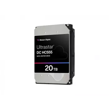 WD Ultrastar DC HC555 - Cietais disks - Datu centram - šifrēts - 20 TB - Iekšējais - 3.5 collas (8.9 cm)