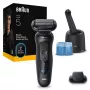 Elektriskais skuveklis BRAUN SHAVER 52‑N7200cc Melns — folijas skuveklis, uzlādējams, slapjai un sausai skūšanai