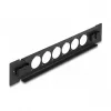 Patch panel DeLOCK 10 collu D-Type 6 portu bezinstrumentu melns