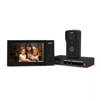 Dahua Technology DHI-VTO2111D-P-S3 video durvju telefons 2 MP 17.8 cm (7 inch) Melns