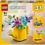 LEGO Creator Puķu laistīšanas kanna 31149 — būvējams ziedu modelis, 420 gabali, 120×150×130 mm