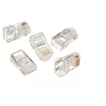Savienotājs Gembird LC-8P8C-001/100 (8P8C RJ-45, caurspīdīgs, 100gab)