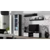 Cama TV statīvs SOHO 140 melns/balts glancēts