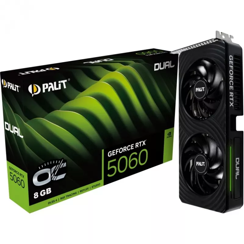 Palit GeForce RTX 5060 Dual OC 8GB GDDR7 videokarte
