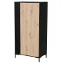 Skapis Cama meble Cama v, melns rāmis, 4 plaukti, 900×550×1840 mm