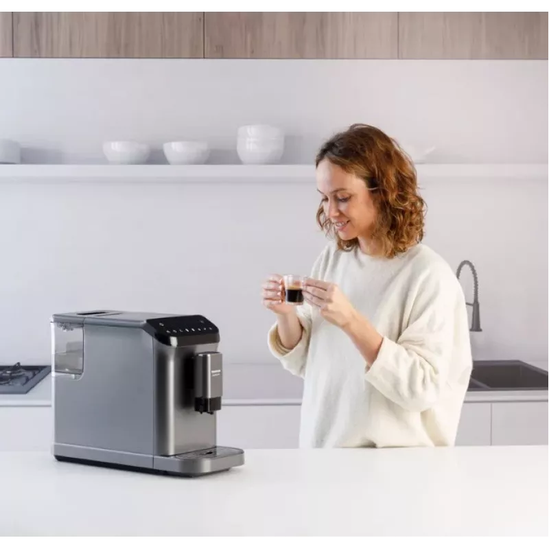 Kafijas automāts Taurus Accento Latte pilnībā automātisks, iebūvēta dzirnaviņa, 1,5 L ūdens tvertne, kafijas pupiņu ievade