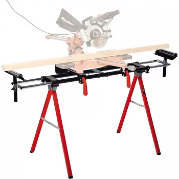 Einhell MSS 1608 saliekams zāģa statīvs 4 kājas, melns/sarkans, maks. slodze 80 kg