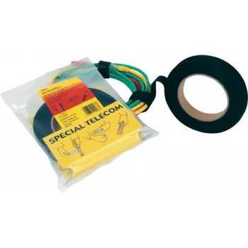 3M FE510090304 saistīšanas lente (melna), 10 m × 20 mm, -10°C līdz 80°C