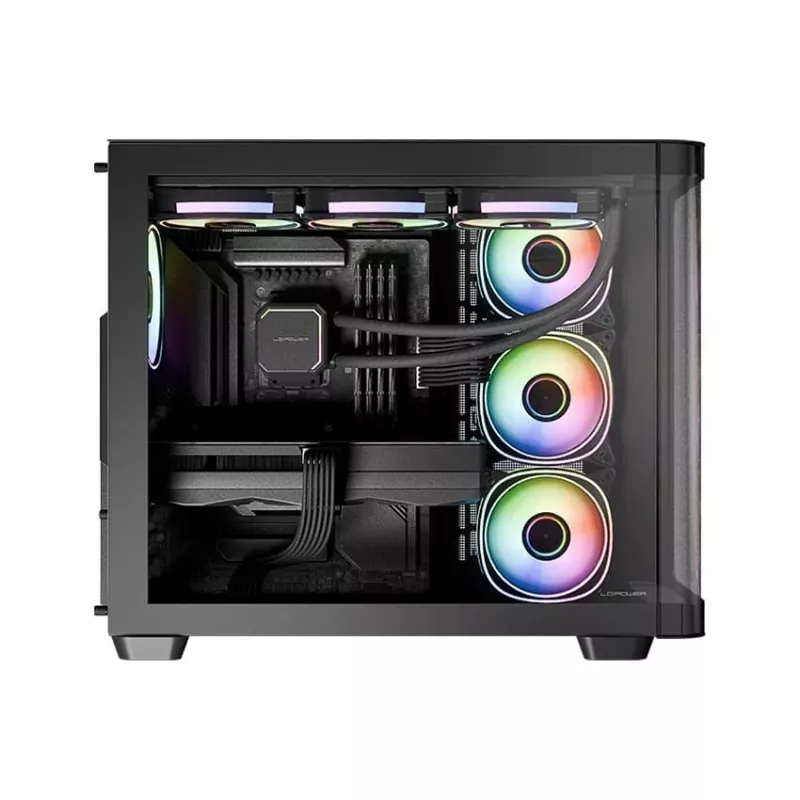 Datora korpuss LC-Power LC-8001B-ON Midi Tower Melns