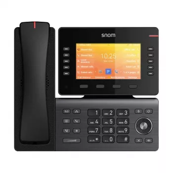 Snom D892M IP telefons, melns, darbvirsmas/pie sienas, Linux, TFT, 12,7 cm (5 collu)