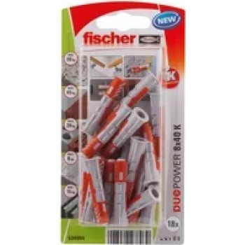 Fischer DuoPower 8 x 40 K NV Sienas dībelis 40 mm 534994 1 komplekts