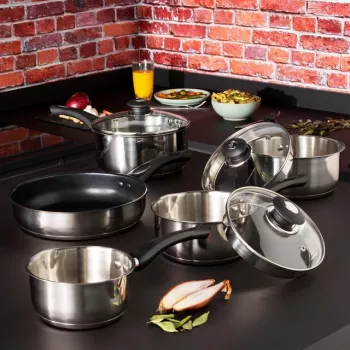Katlu komplekts Russell Hobbs RH00543EU7 — 5 daļas, nepiedegošs, trauku mazgājamā mašīnā drošs