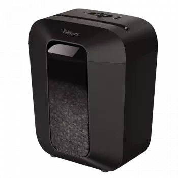 Fellowes Powershred LX41 papīra smalcinātājs, daļiņu griešana, melns