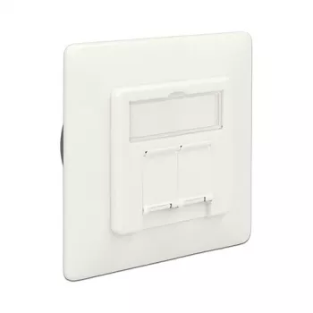DeLOCK 86195 RJ-45 sienas kontaktligzda, Cat6a, balta