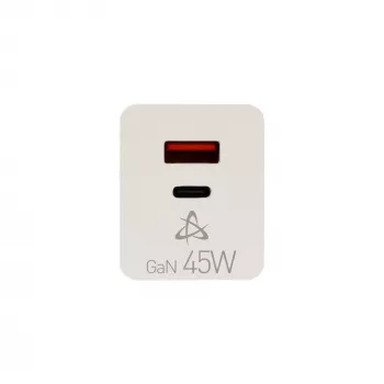 SBOX Home Charger HC-45 45W GaN sienas lādētājs ar diviem USB portiem