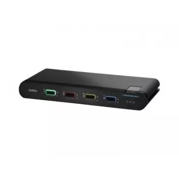 Belkin 4P Sngl Head DP/HDMI uz DP/HDMI Video Secure DT KVM Slēdzis PP4.0 (F1DN104KVM-UN-4)