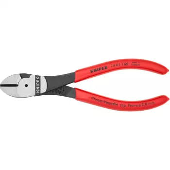 Knaibles diagonālās Knipex 74 01 160, hroma-vanādija tērauds, plastmasas rokturi