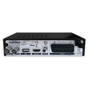 Set-top kaste ESPERANZA EV106R, DVB-T2 / DVB-C, HEVC H.265, HDMI, USB, PVR, Dolby Digital, 174–790 MHz, melna