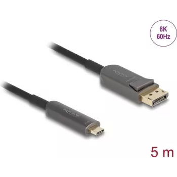 DELOCK Active Optical Cable USB-C uz DisplayPort 81604 4K 60Hz, 1.8 m