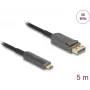 DELOCK Active Optical Cable USB-C uz DisplayPort 81604 4K 60Hz, 1.8 m