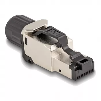 DeLOCK 86016 vadu savienotājs RJ45/LSA melns sudrabs vīrišķais