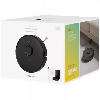 Robotputekļsūcējs Hombli HBVR-0100 — bezmaiss 0,35 L, 3200 mAh, 90 min darbība, 33 cm diametrs, melns