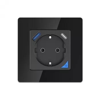 Sienas kontaktligzdu komplekts Extralink Smart Life Pro 230V ar 1x USB-A un 1x USB-C