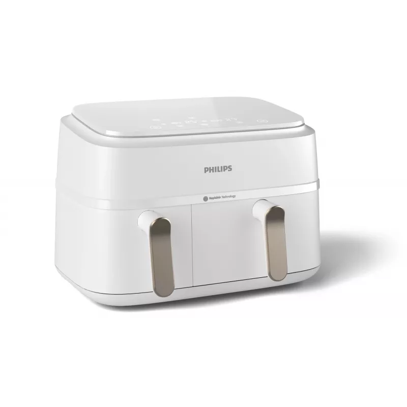 Philips 3000 sērijas NA353/10 dubultā gaisa fritētāja 9 L 2750 W Sudrabs, Balts