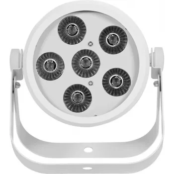 LED par gaismeklis EUROLITE Silent Par 6 QCL Floor RGBW 6x4W — kompakts grīdas PAR ar RGBW LED