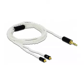 Audio kabelis DeLOCK 85845 1.2m 3,5mm 2x MMCX balts