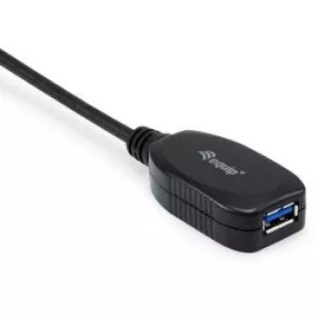 Equip 133346 USB pagarinātājkabelis USB 3.2 Gen 1 (3.1 Gen 1) 5 m USB A Melns