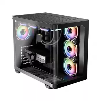 Datora korpuss LC-Power LC-8001B-ON Midi Tower Melns
