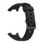 Silikona siksniņa FIXED Xiaomi Mi Smart Band 7 Pro — melna, regulējama, ūdensizturīga