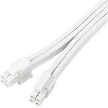 SILVERSTONE EPS 12V 8-pin pagarinātājvads 30 cm balts SST-PP07E-EPS8W-V2