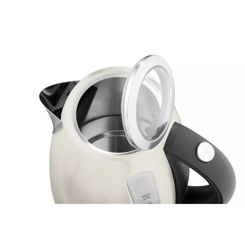 Tējkanna ETA ELA ETA859890070, 2100 W, 1.7 L, nerūsējošais tērauds, krēmkrāsas