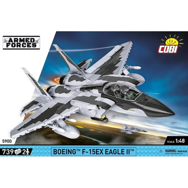 Cobi Būvbloķēšanas komplekts Boeing F-15EX Eagle II modelis COIB-5900, kolekcionējams mēroga konstruktors