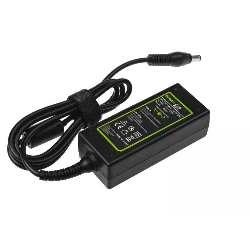 Green Cell AD54P barošanas adapteris / invertors Toshiba Satellite 19V 2.37A 45 W Melns