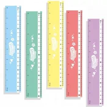 Lineāls Colorino Pastel 20 cm