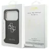 GUESS | Hardcase 4G | Aizmugures vāciņš | iPhone 17 Pro Max | Apple | Ekoloģiskā āda/PC/Plastmasa/TPU | Melns