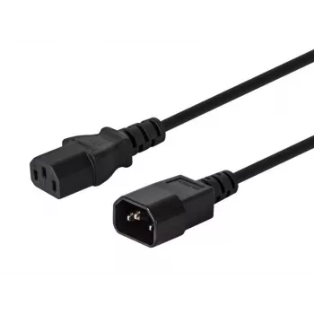 Kabel SAVIO CL-99 (C14 / IEC C14 / IEC 320 C14 M - C13 F; 1 2m; kolor czarny)