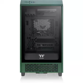 Thermaltake The Tower 200 Mini Tornis Tumši Zaļš, Rūdīts Stikls