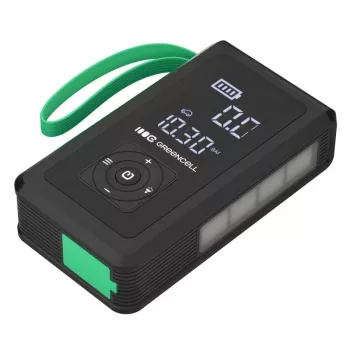 Power bank Green Cell CJSGC03 8000 mAh Li-Ion, OLED displejs, USB-C & USB-A, 500 mA izeja, iebūvēts lukturītis