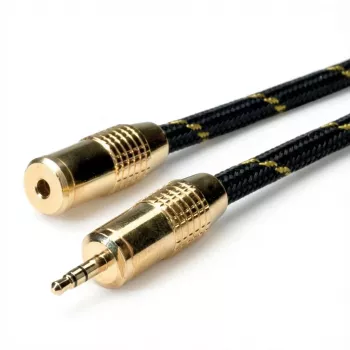 ROLINE GOLD 3,5mm audio pagarinātājs Spraudnis / Ligzda 10,0m (11.09.4759)
