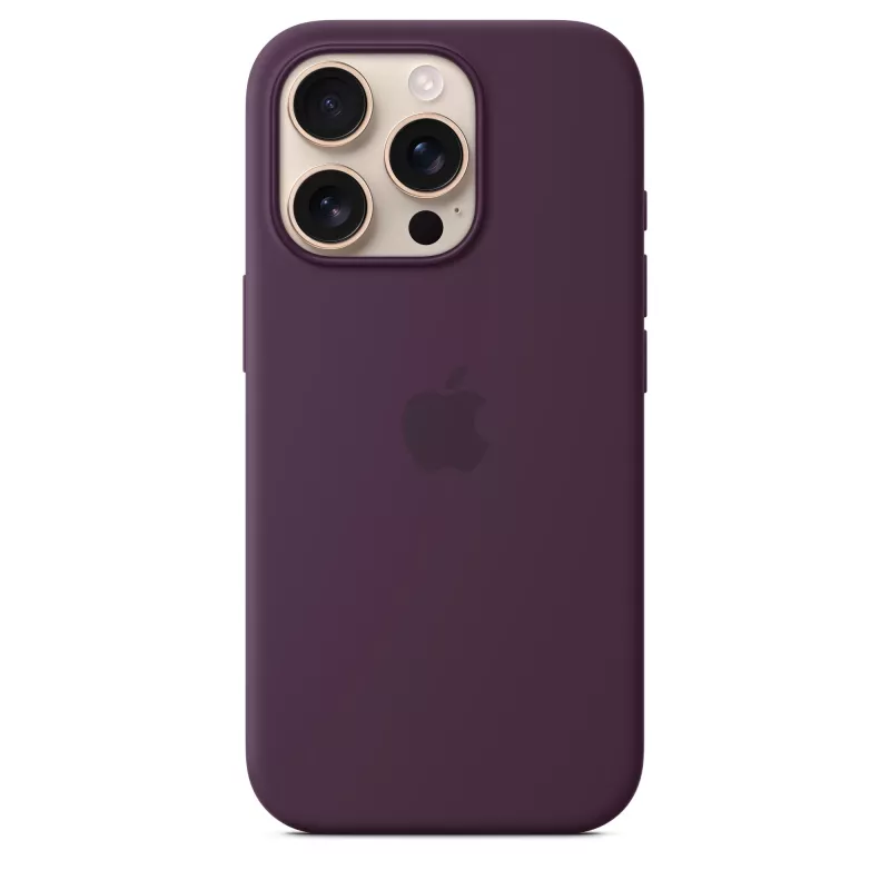 Apple iPhone 16 Pro Silikona Maciņš ar MagSafe - Plūmju Krāsa