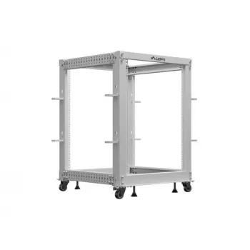 Atvērtais statīvs 19 inch 15U 600x600-1100 pelēks