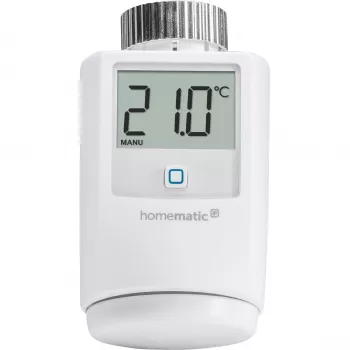 eQ-3 AG Homematic IP HMIP-eTRV termostata galviņa, RF, 868,3 MHz, balta, M30 x 1,5, IP20, digitāla