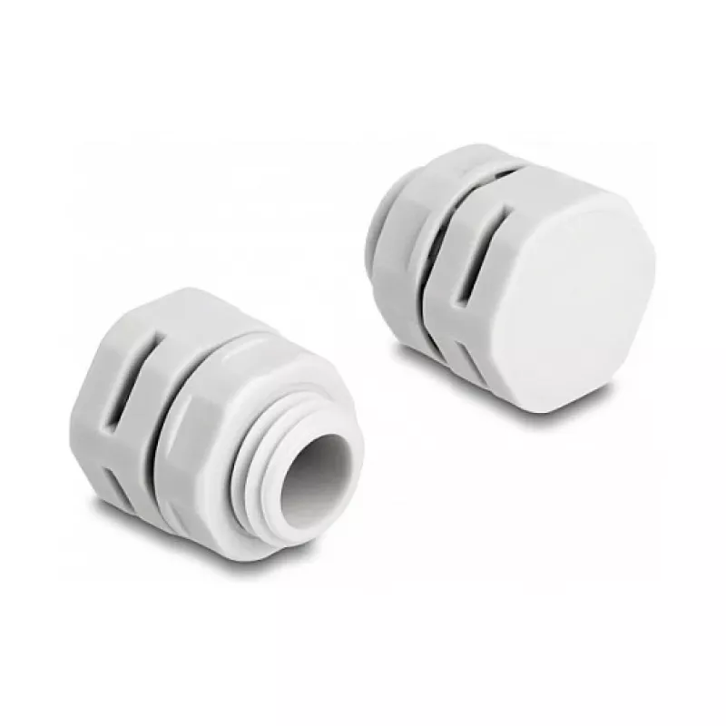 DeLOCK ventilācijas aizbāznis M12, pelēks, 2 gab., poliamīds, 8 mm