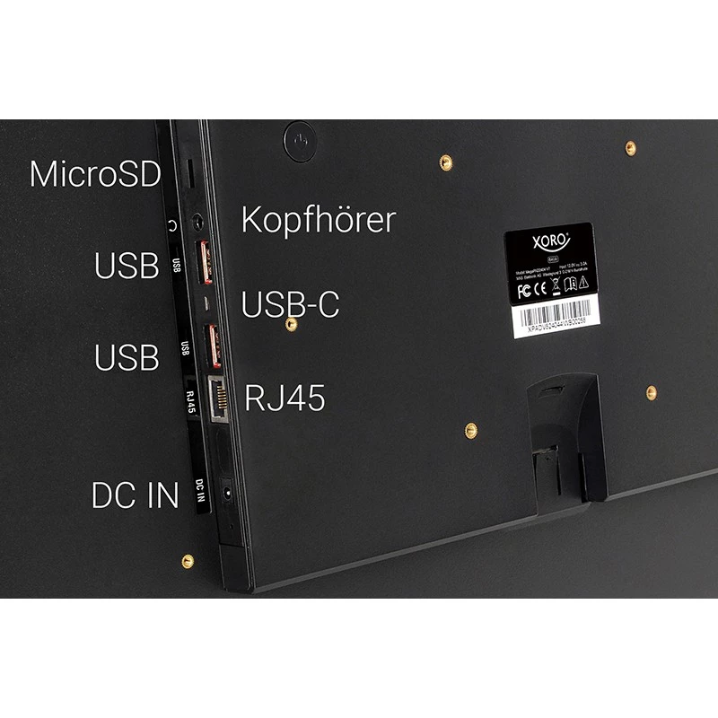 XORO MegaPAD 2404v7 24 collu (60.96 cm) planšetdators 64 GB melns Android - 64 GB (XOR400667)