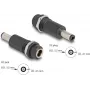 Adapteris DELOCK DC 5.5x2,5 mm (sieviete) uz DC 5.5x2,1 mm (vīrietis), melns